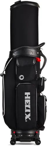 Vista 4 de HELIX -Bolsa de carrito de golf de golf, fácil de transportar, bolsa retráctil para carrito de golf con chasis de ruedas de bloqueo y empuñadura