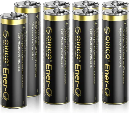 Vista 11 de ORICO Ener-G Batería de iones de litio recargable AA de 1.5 V 2100 mWh, carga USB-C de 2 horas, carga rápida de más de 1500 ciclos para controlador