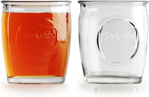 Vista 2 de Circleware Yorkshire - Juego de vasos de vidrio para whisky, 14 onzas, juego de 4 vasos de vidrio escocés de base pesada transparente doble antiguo
