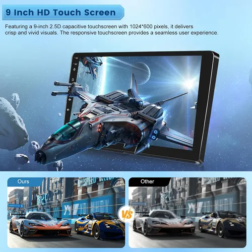 Vista 3 de [2+64G] NHOPEEW - Radio de coche para Ford F150 F 150 F-150 2009-2012, pantalla táctil de 9 pulgadas, Android Car Stereo, Carplay inalámbrico