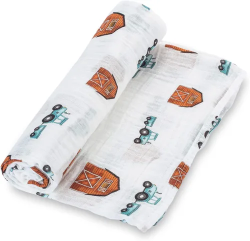 Vista 11 de LollyBanks Manta para Envolver, Mantas de Muselina 100% Algodón para Niños y Niñas, Manta de Recepción para Recién Nacido Grande de 47 x 47