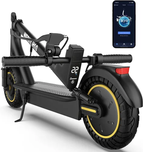 Vista 12 de WERHY 10 Inches Electric Scooter, 22 MPH Top Speed & 500W Powerful Motor, 22-28Miles Long Range, Folding E Scooter with Dual Braking for Adults
