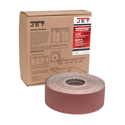 Vista 12 de JET Papel de lija listo para cortar, grano 100, 3" de ancho (60-9100)