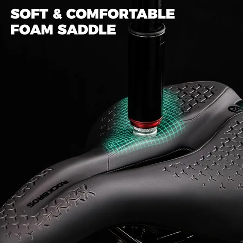 Vista 2 de ROCKBROS Asiento de bicicleta cómodo, silla de bicicleta ergonómica Wave Negro