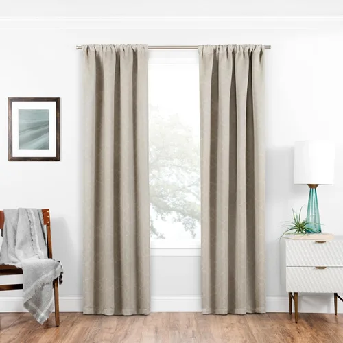 Vista 3 de ECLIPSE Isanti - Cortinas de oscurecimiento de habitación para dormitorio, panel individual de 37 x 84 pulgadas, con aislamiento térmico, bolsillo