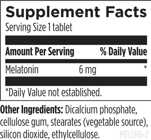 Vista 3 de Designs for Health Time Release Melatonina SRT - Suplemento de melatonina para dormir - Suplemento de sueño para adultos, 6 mg por tableta, vegano +