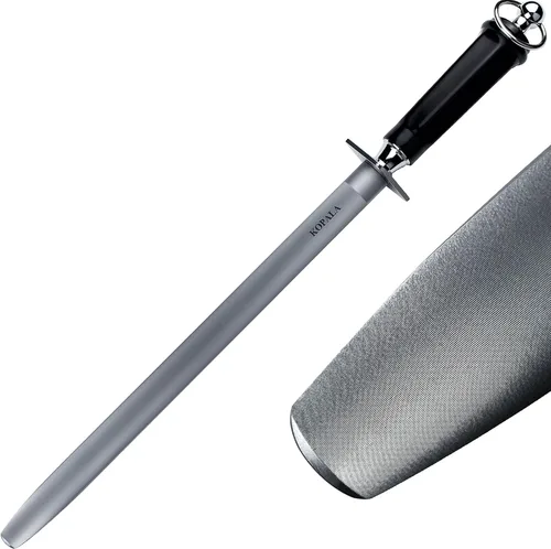 Vista 7 de Afilar el plano de Rod de acero de los sacapuntas de cuchillo 10 EN el acero que afila para el cuchillo Varilla de afilado súper fina magnetizada