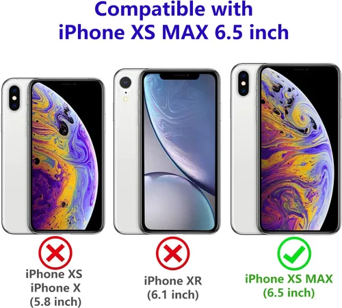 Vista 2 de Funda para iPhone Xs Max, soporte magnético integrado para automóvil, a prueba de golpes, funda protectora para iPhone Xs Max (rosa)
