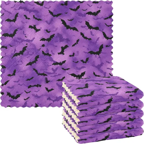Vista 28 de Autumn Poppy Flowers06 - Juego de 6 paños de limpieza de microfibra para autos, máquina súper absorbente