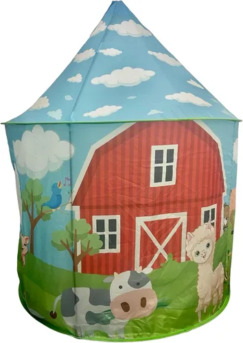 Vista 7 de Casa de juegos para niños y niñas, tienda de campaña para niños pequeños, regalo de juguete portátil desplegable, para interiores y exteriores, cama