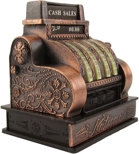 Vista 2 de TREASURE GURUS, LLC 1:6 modelo miniatura caja registradora diorama accesorio metal lápiz sacapuntas