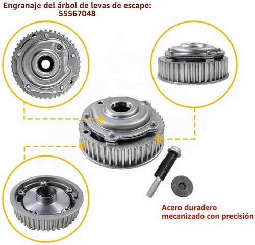 Vista 2 de Fases de leva con engranajes de piñón variable, sincronización de árbol de levas para admisión y escape Compatible con Chevrolet Aveo5 Cruze