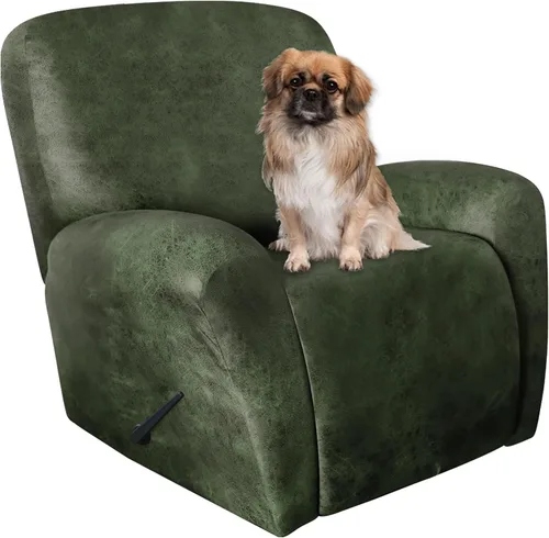 Vista 17 de ANARACHON Fundas para Sillas Reclinables Tipo Cuero, 4 Piezas Funda para Sillón Reclinable Lazy Boy, Protector de Muebles - Funda Suave Lavable