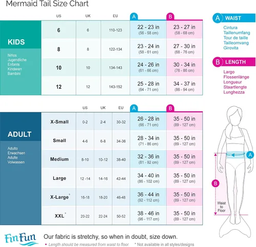 Vista 3 de Fin Fun - Cola de sirena de edición limitada resistente al desgaste para nadar, adultos y adolescentes, monoaleta incluida, tallas para adultos