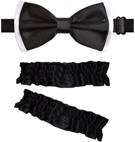 Vista 4 de EBYTOP Disfraz de Halloween de los años 20 para hombre, disfraz de gángster de Gatsby y accesorios