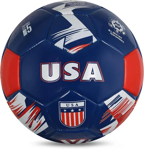 Vista 12 de Vizari Balón de Fútbol del Equipo Nacional - Balón de Fútbol de Cuero Sintético Duradero para Adultos, Niños y Jóvenes Cosido a Máquina con Diseño