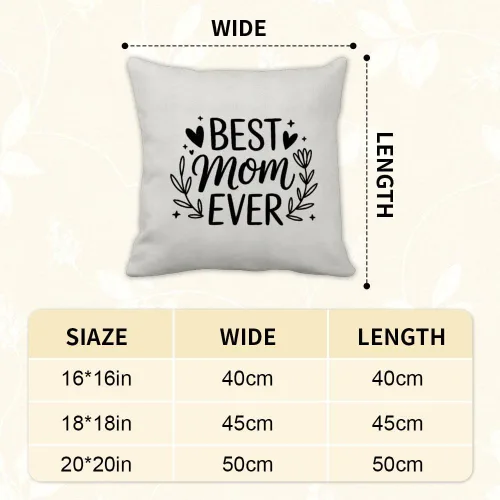 Vista 2 de Moms Valentines Day Gifts Accent Pillow Covers 16X16 for Mom Birthday Best Mom Presents Mama Gift Mama Bear Gifts Velvet Pillow Case Indoor Home