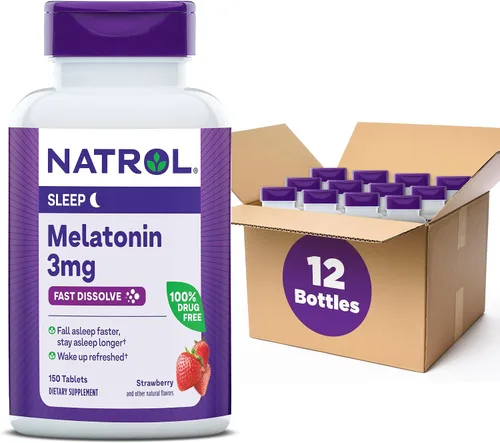 Vista 13 de Natrol Melatonina tabletas de alivio rápido, Nat-4404, 3 mg, 1, 1