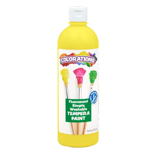 Vista 15 de Colorations WSTBK - Témpera lavable simple, color negro Azul Fluorescente (Fluorescent Blue)