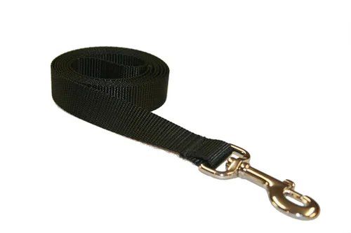 Vista 14 de Correa de nailon rojo mediano para perro: 3/4" de ancho, 6 pies de longitud - fabricada en Estados Unidos.