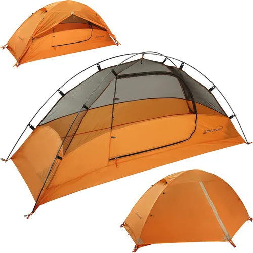 Vista 10 de Clostnature Tienda de Campaña Ligera para Mochileros – Tienda de campaña ultraligera para mochileros de 1/2/3/4 personas, tienda de campaña