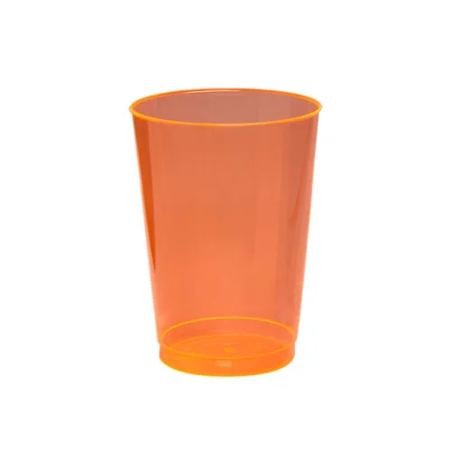 Vista 11 de Vasos de plástico para fiestas de Party Essentials, 9 onzas de capacidad, con brillo, Variado neón, 500