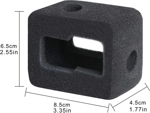 Vista 2 de HSU Windslayer - Carcasa flotante para GoPro Hero 11/10/9, color negro