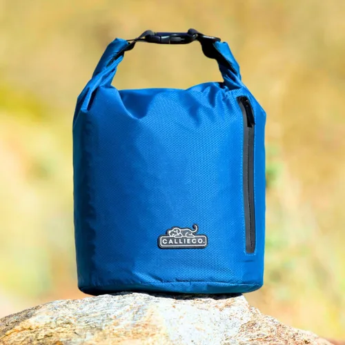 Vista 7 de Callieco Bolsa de Viaje para Comida de Perro con Cucharón de 1 Taza y Bolsillo Lateral con Cremallera Recipiente Impermeable para Almacenamiento
