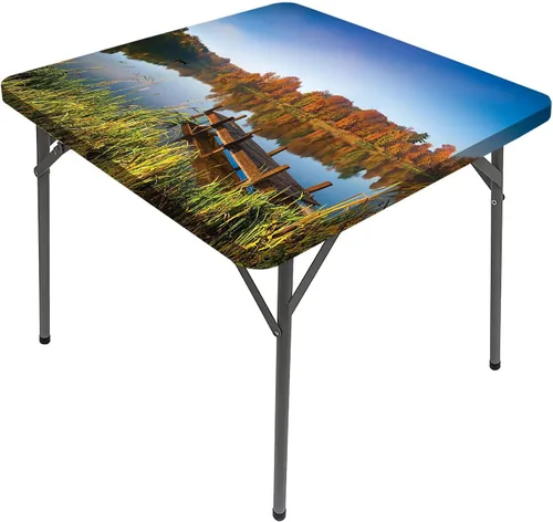 Vista 26 de Mantel cuadrado con estampado de vaca, puntos a rayas blancas y negras con estilo abstracto, para mesa de comedor cuadrada, se adapta a mesas de 24