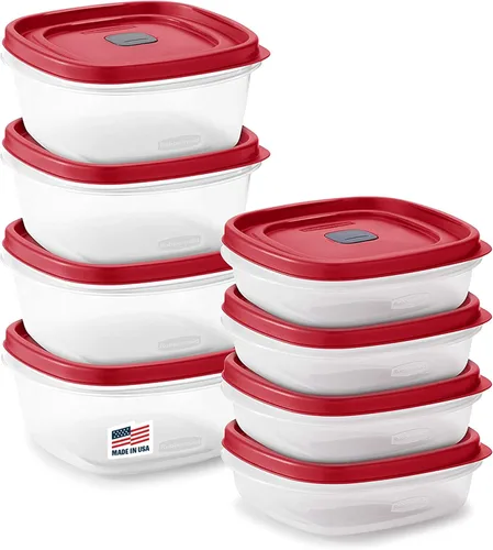 Vista 9 de Rubbermaid Contenedores de almacenamiento de alimentos de 42 piezas con tapas