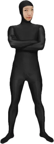 Vista 16 de VSVO Body completo Zentai de cara abierta de elastano para adultos y niños