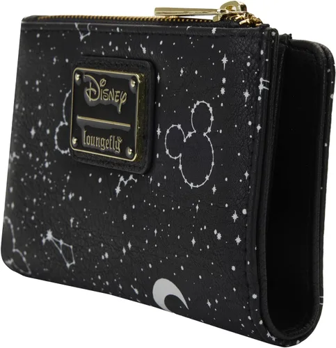 Vista 5 de Loungefly Disney Mickey Constellation - Cartera con solapa que brilla en la oscuridad