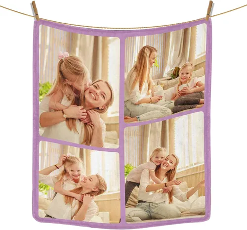 Vista 42 de Regalos personalizados de cumpleaños para el Día del Padre, para papá, abuelo, hombres, manta personalizada con fotos para mi papá, regalos de hija