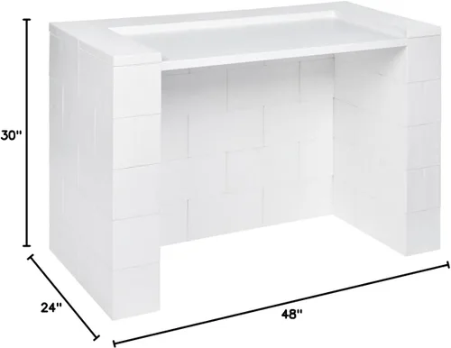 Vista 3 de EverBlock Simplicity - Kit de escritorio 48 pulgadas de largo x 24 pulgadas de ancho x 30 pulgadas de alto Bloques de construcción modulares