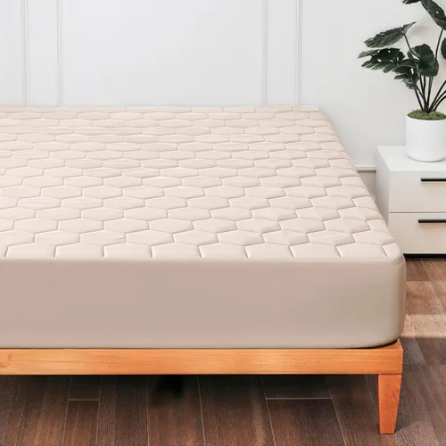 Vista 11 de Hearth & Harbor Funda acolchada para colchón tamaño Queen, 100% impermeable, funda de colchón ajustable con bolsillo profundo de 8 a 21 pulgadas