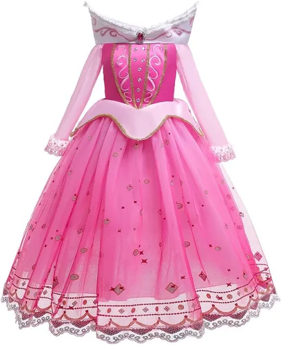 Vista 27 de REXREII Disfraz de princesa durmiente para niñas, disfraz de Halloween, cosplay, Navidad, fiesta de cumpleaños (accesorios)