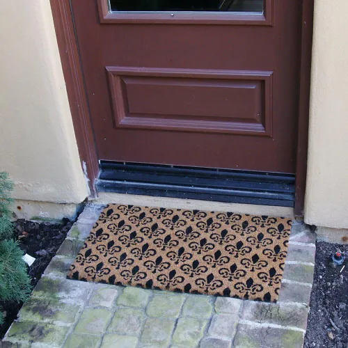 Vista 3 de Rubber-Cal St. Germaine Fleur de Lis - Tapete para puerta, 18 x 30 pulgadas