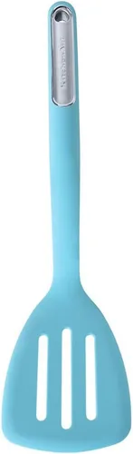 Vista 2 de KitchenAid Espátula ranurada de silicona, Aqua Sky