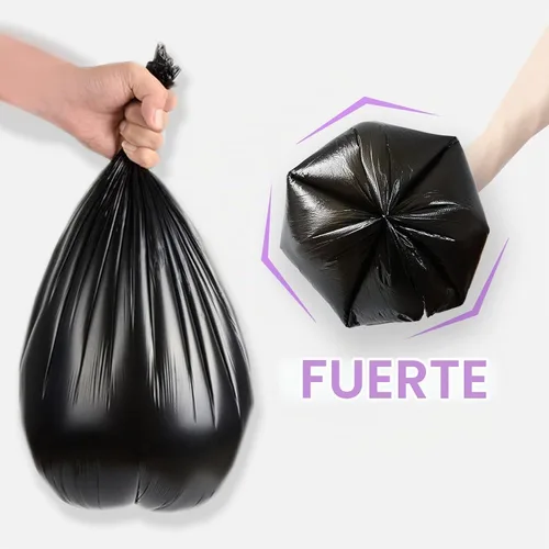 Vista 5 de Inwaysin - Bolsas de basura de 13 galones de alto, bolsas de basura negras biodegradables, 75 unidades 13Gal-Negro-75
