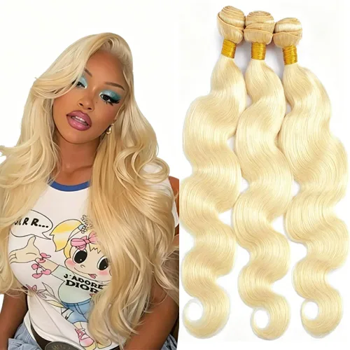 Vista 304 de P4613 Cabello humano rizado onda profunda marrón y paquetes mixtos 8 10 12 P4613 Ombre Marrón-Rubio-DP