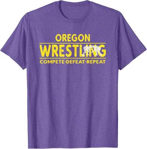 Vista 10 de Oregon Wrestling - Camiseta para competir, derrota, repetir