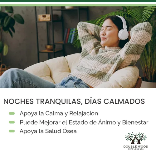 Vista 4 de Glicinato de magnesio 400 mg, 90 cápsulas (apto para veganos, probado por terceros, sin gluten, sin OMG) Magnesio de alta absorción de Double Wood