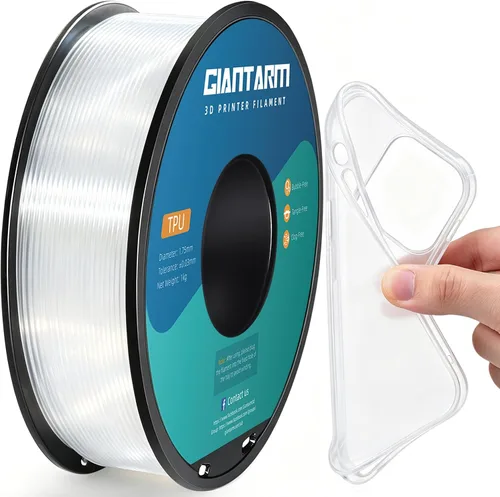 Vista 18 de GIANTARM Filamento de ácido poliláctico (PLA) para impresora 3D, carrete de 2.2 lbs, 0.07 in +/-0.001 in, 1080 pies por rollo, embalaje al vacío