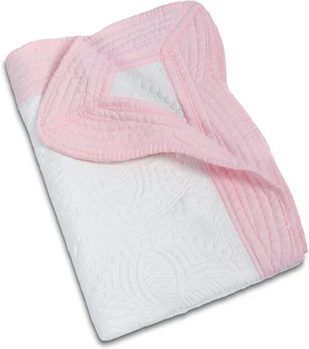 Vista 11 de MONOBLANKS Manta de Edredón de Bebé Personalizada Monograma Ligera con Relieve Escalonado para Todas las Estaciones (Gris)