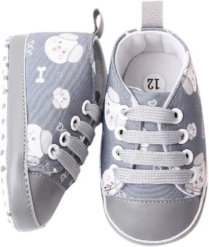 Vista 3 de Beixinder Zapatos de lona para bebés y niños pequeños, antideslizantes, para recién nacidos, primeros pasos, zapatos de animales de dibujos animados