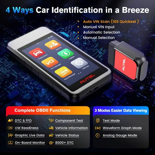 Vista 8 de Autel Escáner MaxiDiag MD906 PRO, 2026 MD906PRO OBD2 Herramienta de diagnóstico automotriz para sistema completo Igual que MD909 PRO, versión Lite.