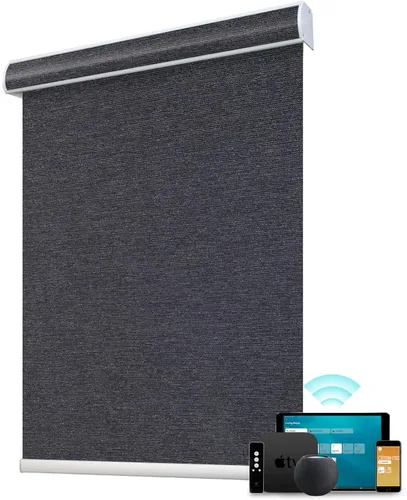 Vista 16 de SmartWings Persianas enrollables con cable duro PoE 100% opacas, muestra de tela