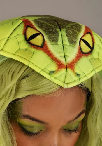 Vista 6 de Disfraz de Serpiente Feroz para Mujer Multicolor