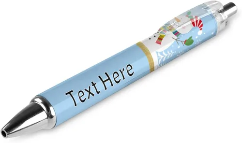 Vista 16 de Bolígrafos personalizados con estampado de leopardo negro y azul con punta de lápiz capacitivo, bolígrafos grabados personalizados con nombre