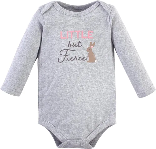 Vista 5 de Hudson Baby baby-girls Cotton Long-sleeve Bodysuits